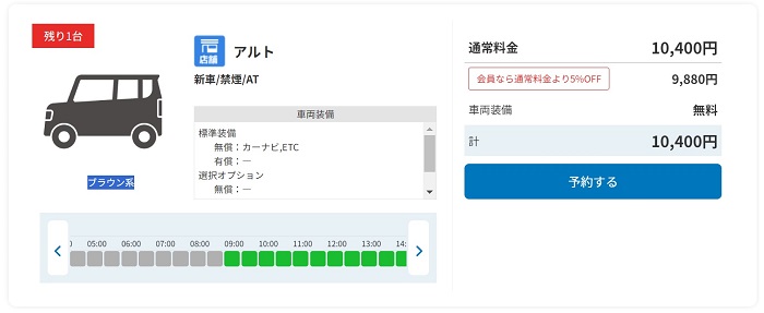 日本租車自駕 カースタ